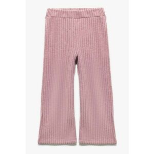 Pantaloni cu croiala ampla si model uni imagine