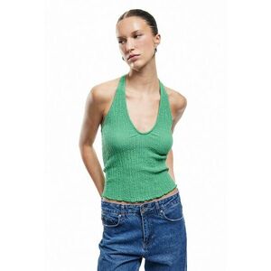 Top halter texturat imagine
