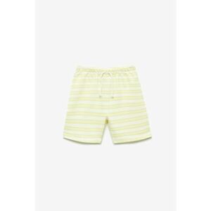 Pantaloni scurti in dungi cu talie elastica imagine