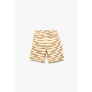Pantaloni scurti de bumbac cu dungi imagine