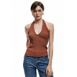 Top halter texturat imagine