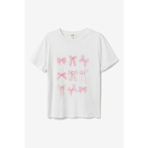 Tricou cu imprimeu cu funde imagine
