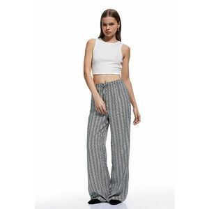 Pantaloni cu croiala ampla si talie inalta imagine