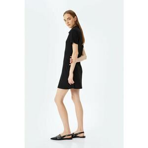 Rochie polo cu fenta cu nasturi imagine