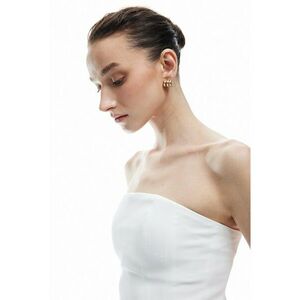 Top peplum bandeau imagine