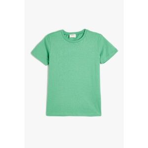 Tricou uni de bumbac imagine