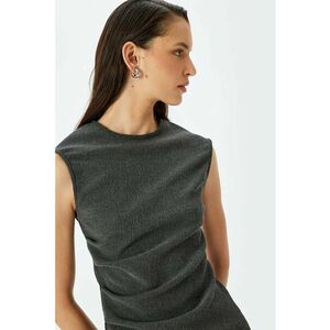 Bluza slim fit cu decolteu la baza gatului imagine