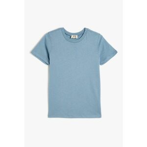 Tricou uni de bumbac imagine