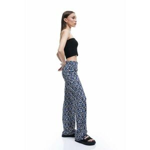 Pantaloni texturati cu talie inalta imagine