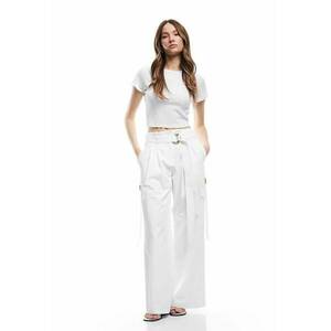 Tricou crop cu model uni imagine