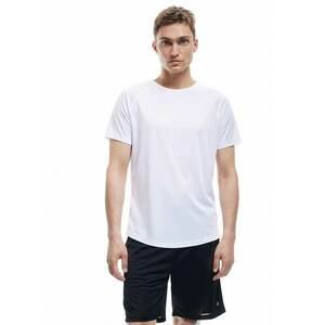 Tricou uni cu decolteu la baza gatului si maneci raglan imagine