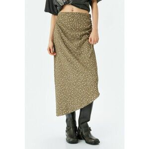 Fusta asimetrica cu model floral imagine