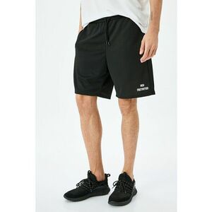 Pantaloni scurti de trening cu talie elastica si snur imagine