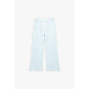 Pantaloni relaxed fit cu terminatii valurite imagine