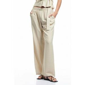 Pantaloni cu croiala ampla si talie elastica imagine