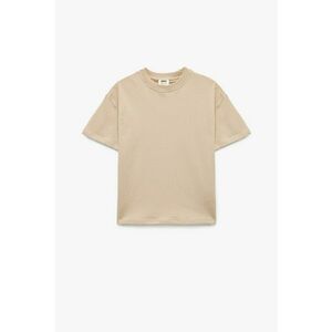 Tricou uni cu decolteu la baza gatului imagine
