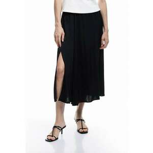 Fusta midi evazata cu slit lateral imagine