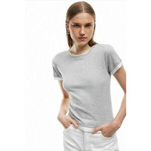 Tricou cambrat cu garnituri contrastante imagine