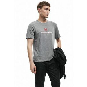 Tricou din amestec de bumbac cu imprimeu text imagine