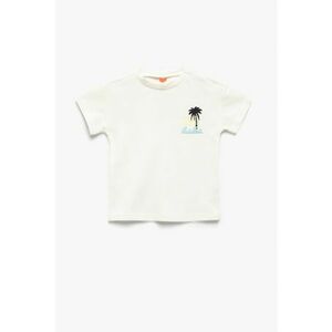 Tricou cu broderie pe piept imagine