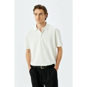 Tricou polo cu model texturat imagine