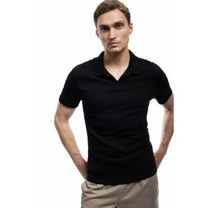 Tricou polo slim-fit din bumbac imagine