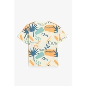 Tricou supradimensionat din bumbac cu imprimeu imagine