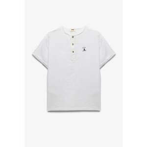 Tricou cu fenta cu nasturi imagine