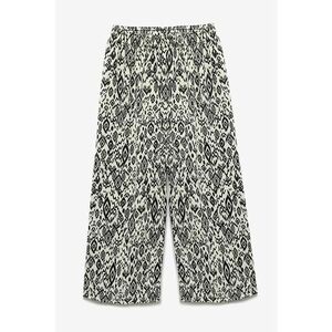 Pantaloni cu croiala ampla si imprimeu grafic imagine