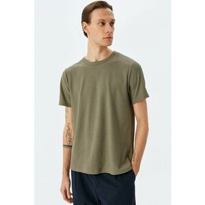 Tricou uni din amestec de bumbac imagine