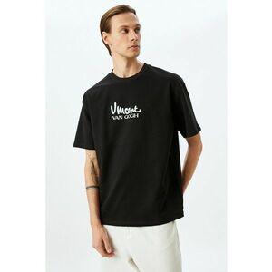 Tricou lejer cu imprimeu pe partea din spate imagine