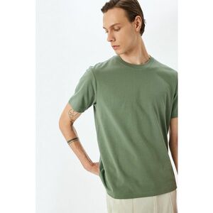 Tricou uni cu decolteu la baza gatului imagine