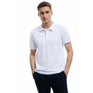 Tricou polo slim-fit din bumbac imagine