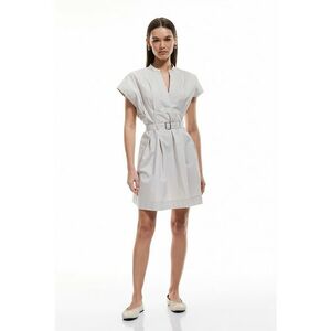 Rochie mini cu croiala in A si curea asortata imagine