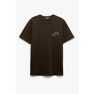 Tricou de bumbac cu imprimeu pe piept imagine