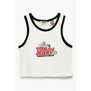 Top crop cu imprimeu Tom&Jerry imagine