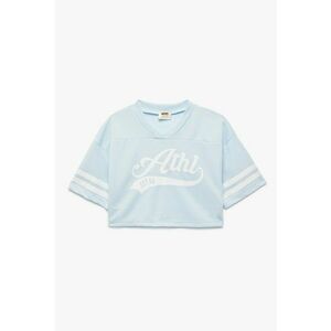 Tricou cu decolteu in V si imprimeu text imagine