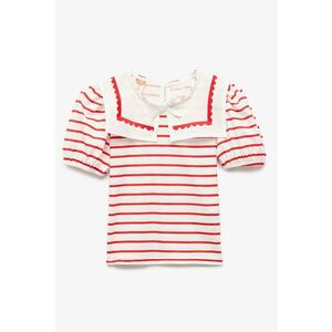 Tricou cu guler Peter Pan imagine