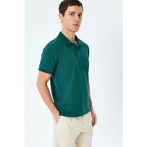 Tricou polo slim-fit din bumbac imagine