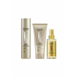 Pachet Sampon Fiber Infusion 250 ml + Tratament Reconstructiv 200 ml + Ulei Velvet cu ulei de argan 100 ml - pentru par normal - hidratare intensa imagine