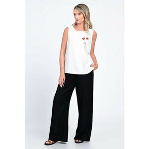 Pantaloni culottes cu croiala ampla V338 imagine