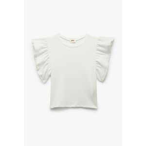 Tricou cu garnituri cu volane Corrugated imagine