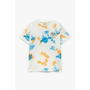 Tricou din bumbac cu model tie-dye imagine