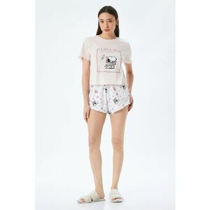 Pijama cu pantaloni scurti si model desene animate imagine