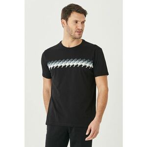 Tricou slim fit cu imprimeu houndstooth imagine