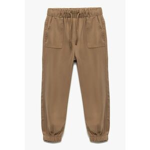 Pantaloni conici cu talie elastica si mansete imagine