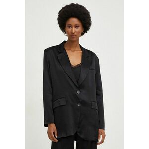 Answear Lab sacou culoarea negru, un singur rand de nasturi, neted imagine