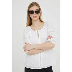 Abercrombie & Fitch tricou culoarea alb imagine