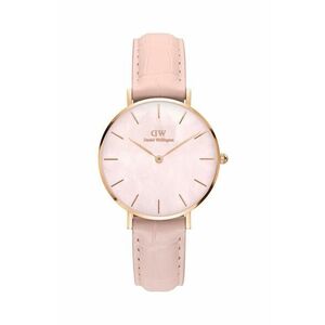 Daniel Wellington ceas Petite 32 Rouge femei, culoarea roz imagine