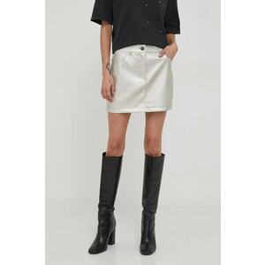 Sisley fusta culoarea argintiu, mini, drept imagine